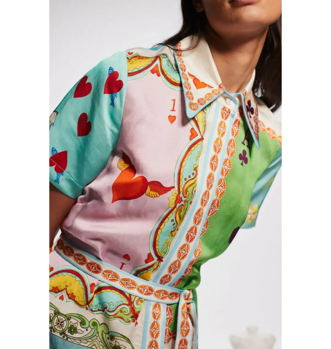 Alemais Rummy Shirtdress in Multi Size AU 14 for rent on The Volte - main image