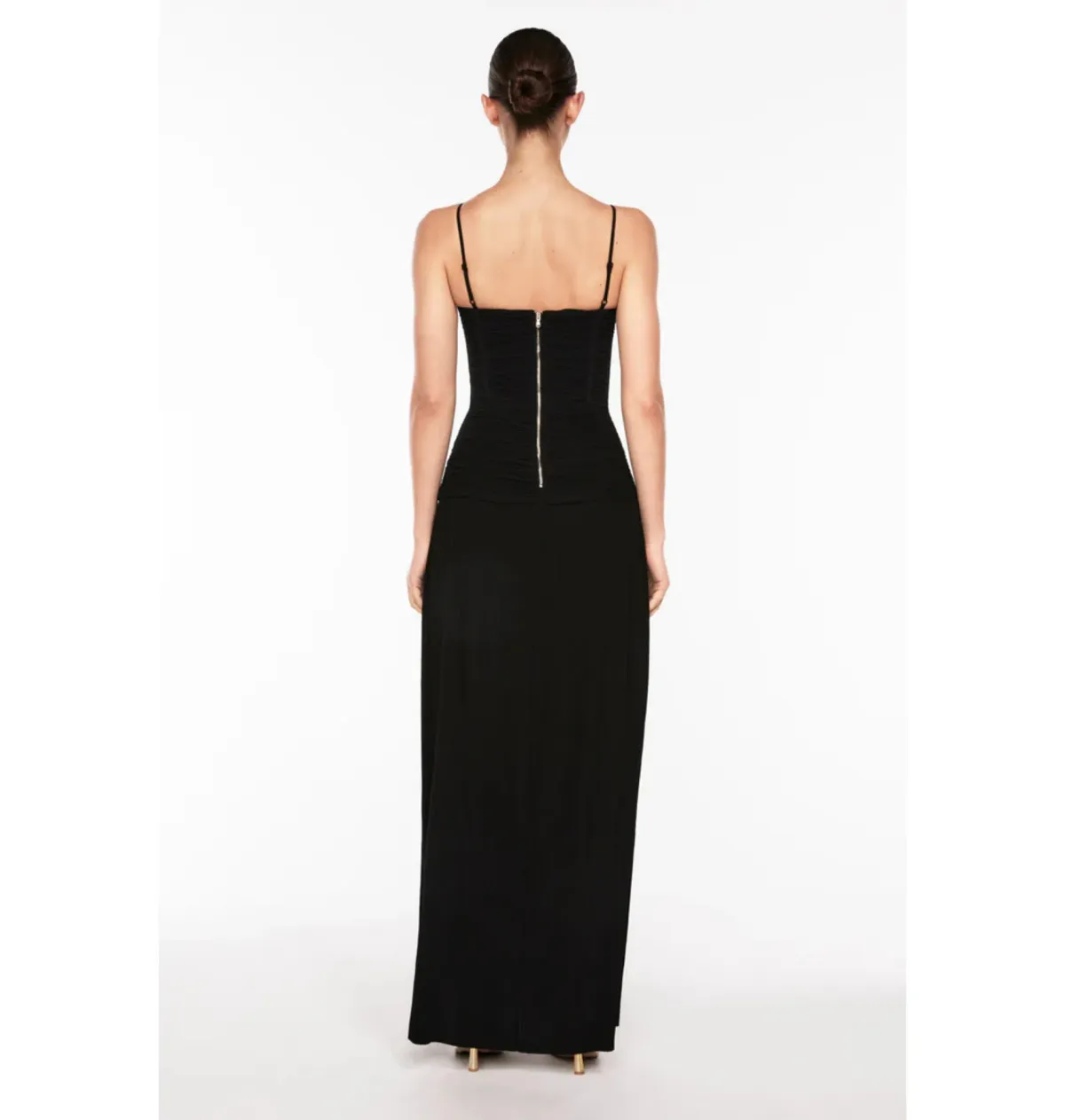 Manning Cartell Double Time Pleat Maxi Dress in Black Size AU 6 - Image 4