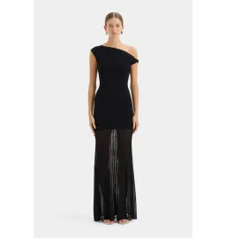 Sir The Label Indigo Twist Maxi Dress Black Size 1 / AU 8 for rent on The Volte - image 1