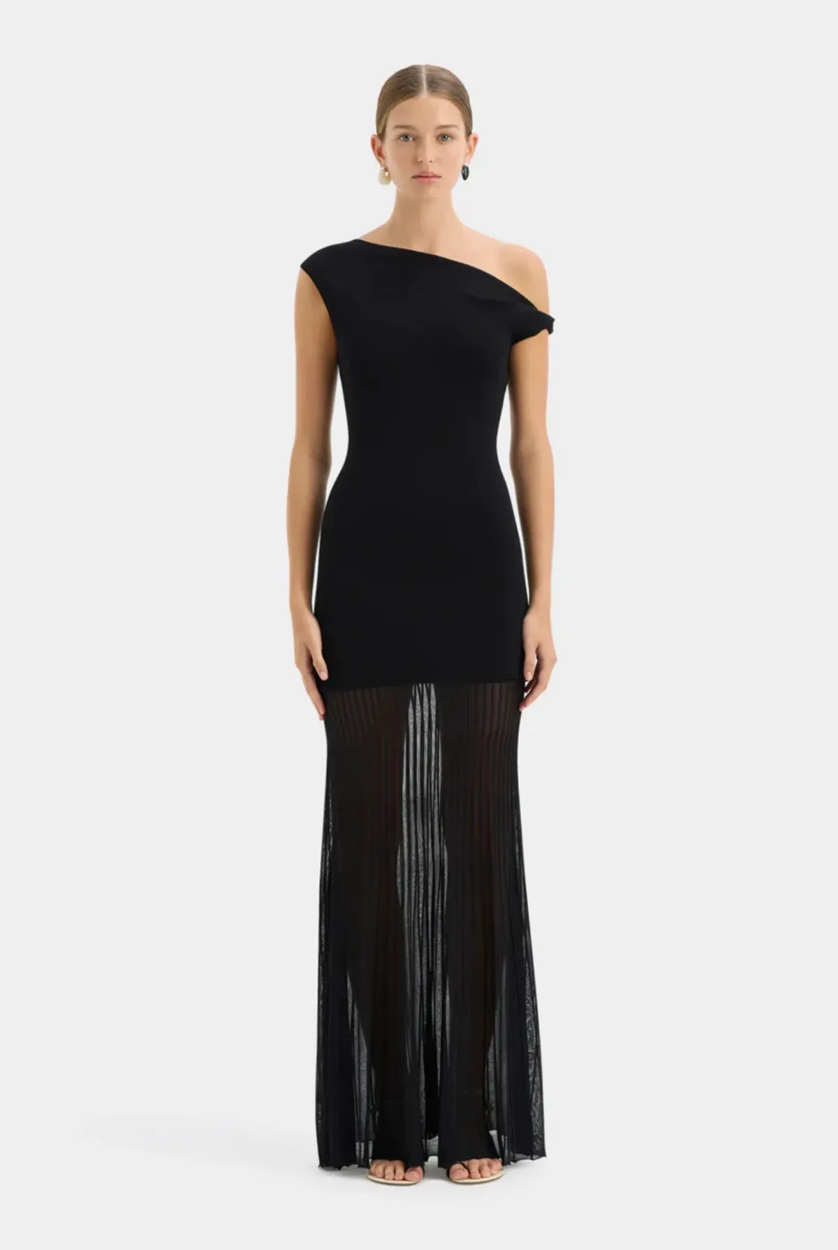 Sir the Label Indigo Twist Dress Black Size 1 / AU 8 for rent on The Volte - main image