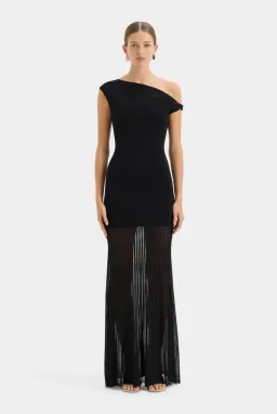 Sir the Label Indigo Twist Dress Black Size 1 / AU 8 for rent on The Volte - image 1