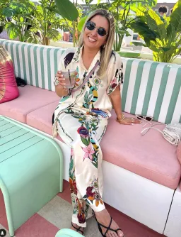 Alemais Meagan Silk Shirt & Pants Set Size 14 for rent on The Volte - image 6