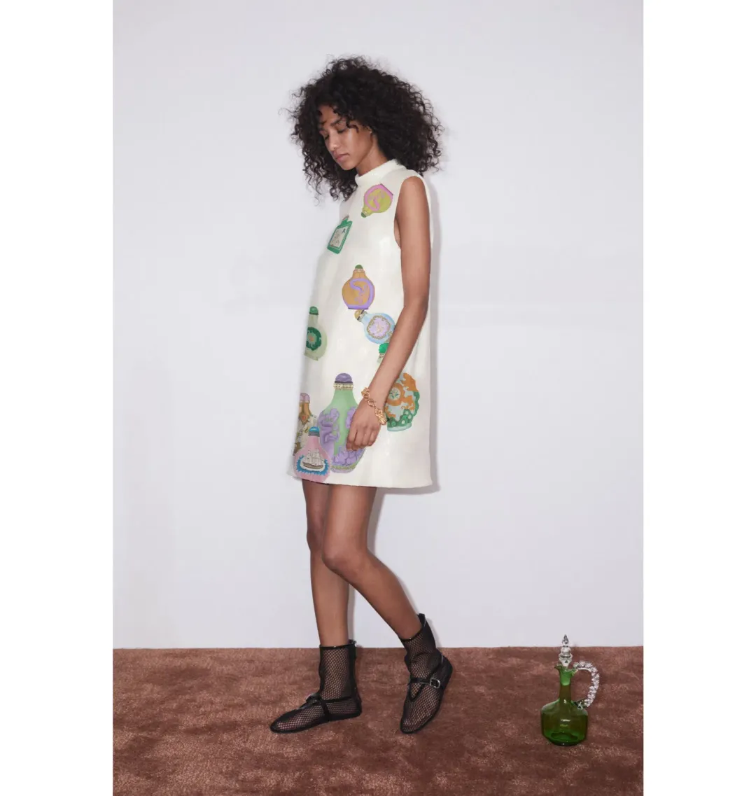 Alemais Chesca Mini Dress Print Size AU 8 for rent on The Volte - main image