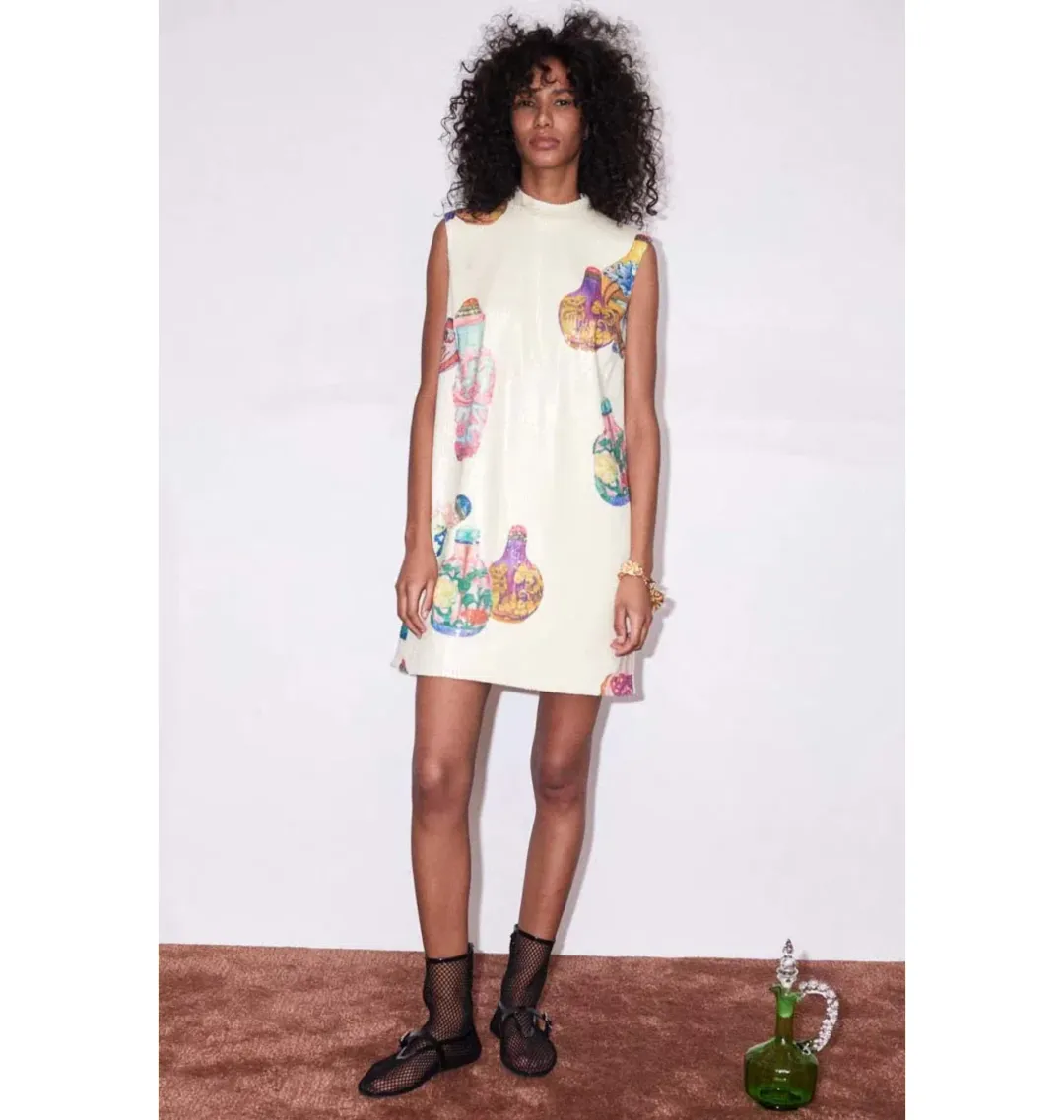 Alemais Chesca Mini Dress Print Size AU 8 for rent on The Volte - main image