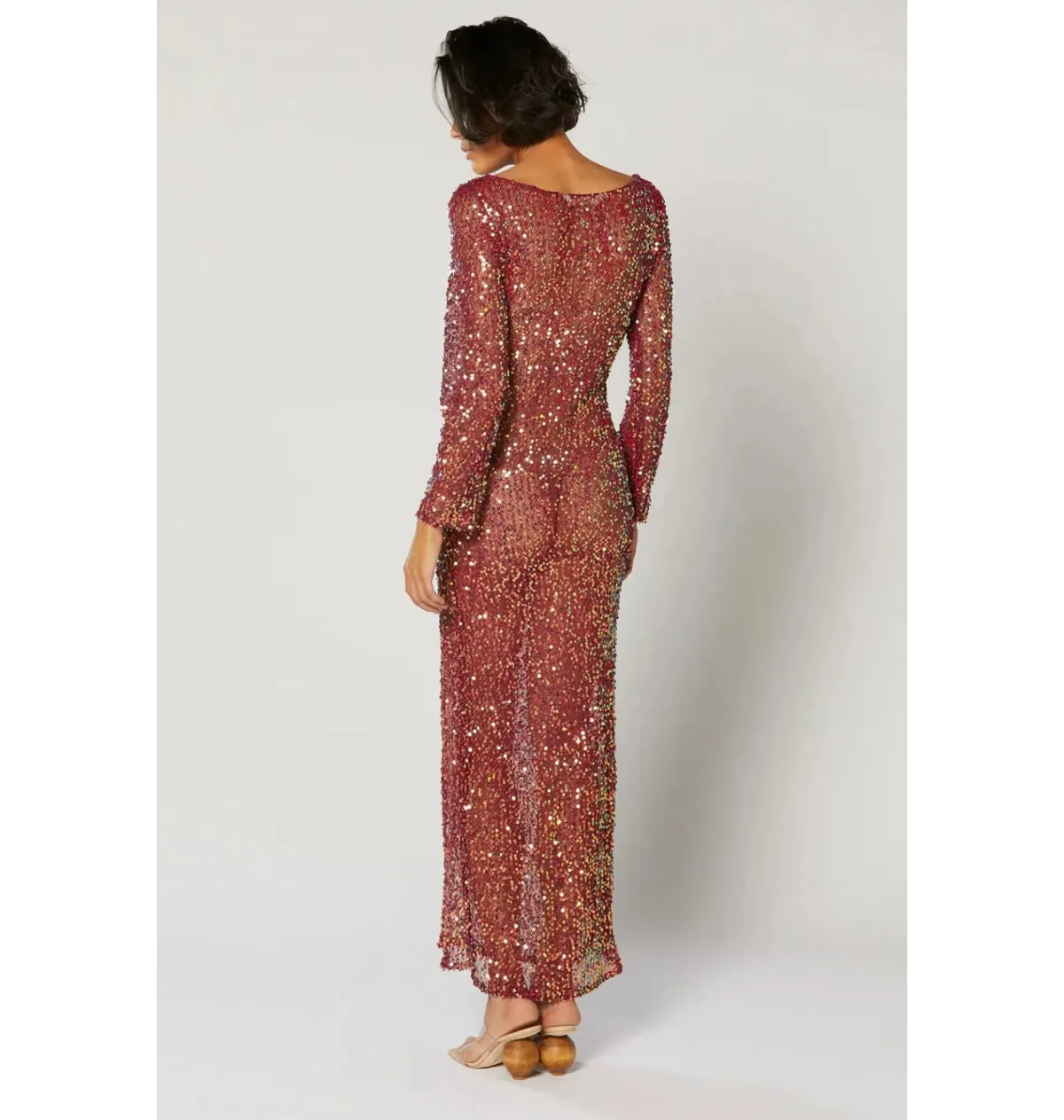 Winona Jiana Classic Dress Burgundy Size XS / AU 6 - Image 3