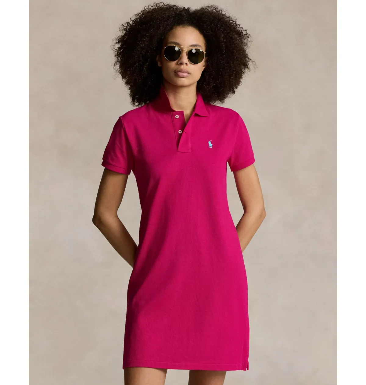 Polo Ralph Lauren Mesh Mini Dress Pink Size AU 8 - Image 2