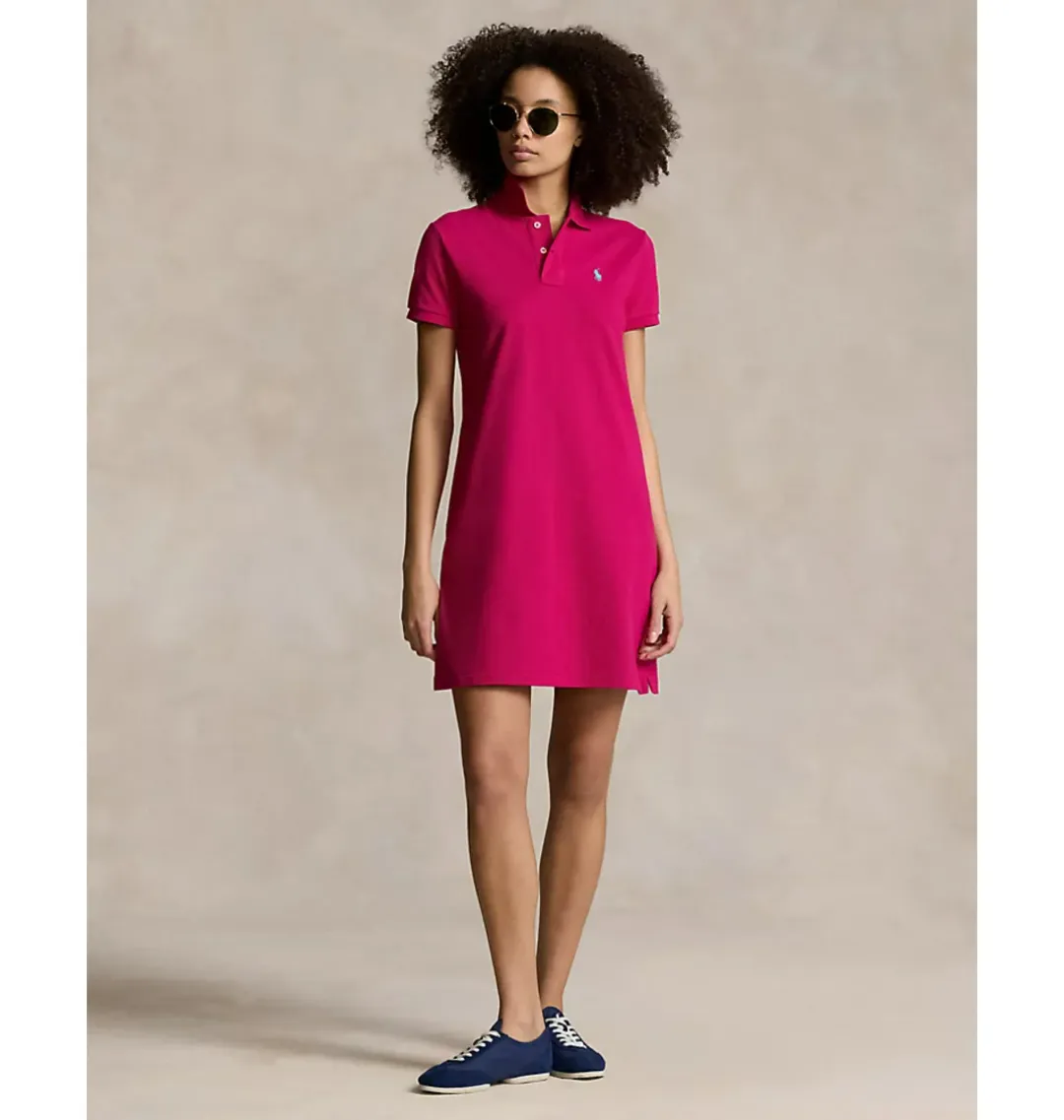 Polo Ralph Lauren Mesh Mini Dress Pink Size AU 8 for rent on The Volte - main image