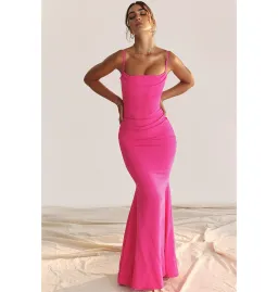 House of CB Milena Dress in Hot Pink Size Medium / AU 10 for rent on The Volte - image 3