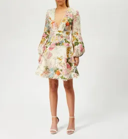 Zimmermann Heathers Flounce Mini Dress in Floral Size 1 / AU 10 for rent on The Volte - image 1