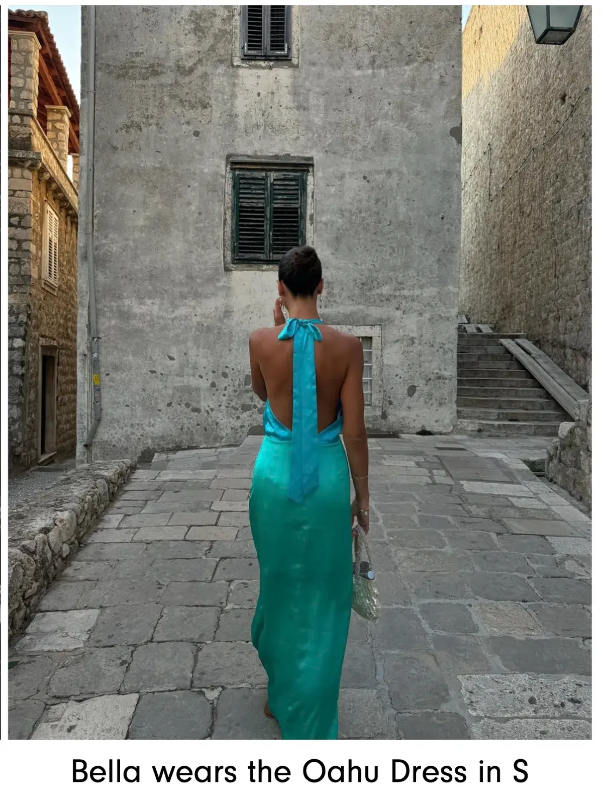 The Wolf Gang Oahu Slip Maxi Dress in Aquamarine Blue | Size S Small AU 8 - Image 8
