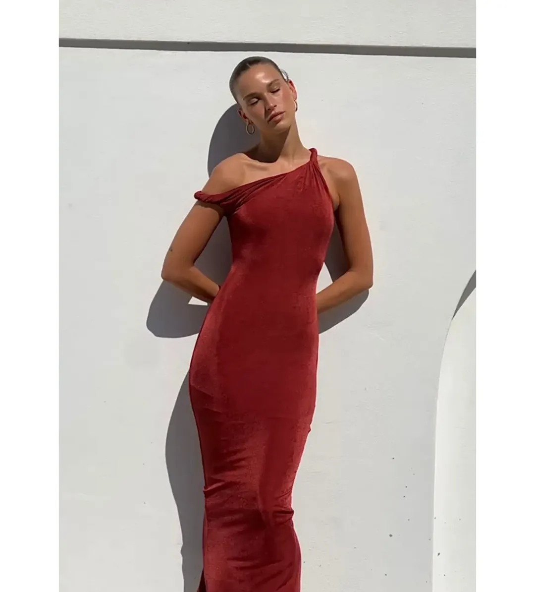 Johansen Poppy Dress Cherry Size 6 for rent on The Volte - main image