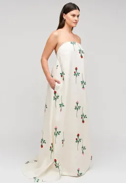 Oroton Rosebud Gown In Antique White Size AU 10 for rent on The Volte - image 5