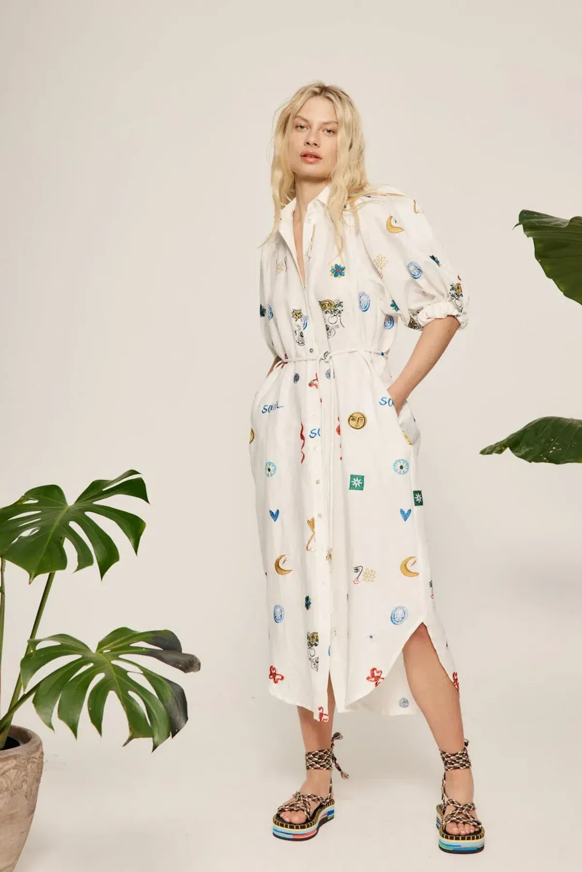 Alemais Soleil Shirtdress Print Size 10 for rent on The Volte - main image