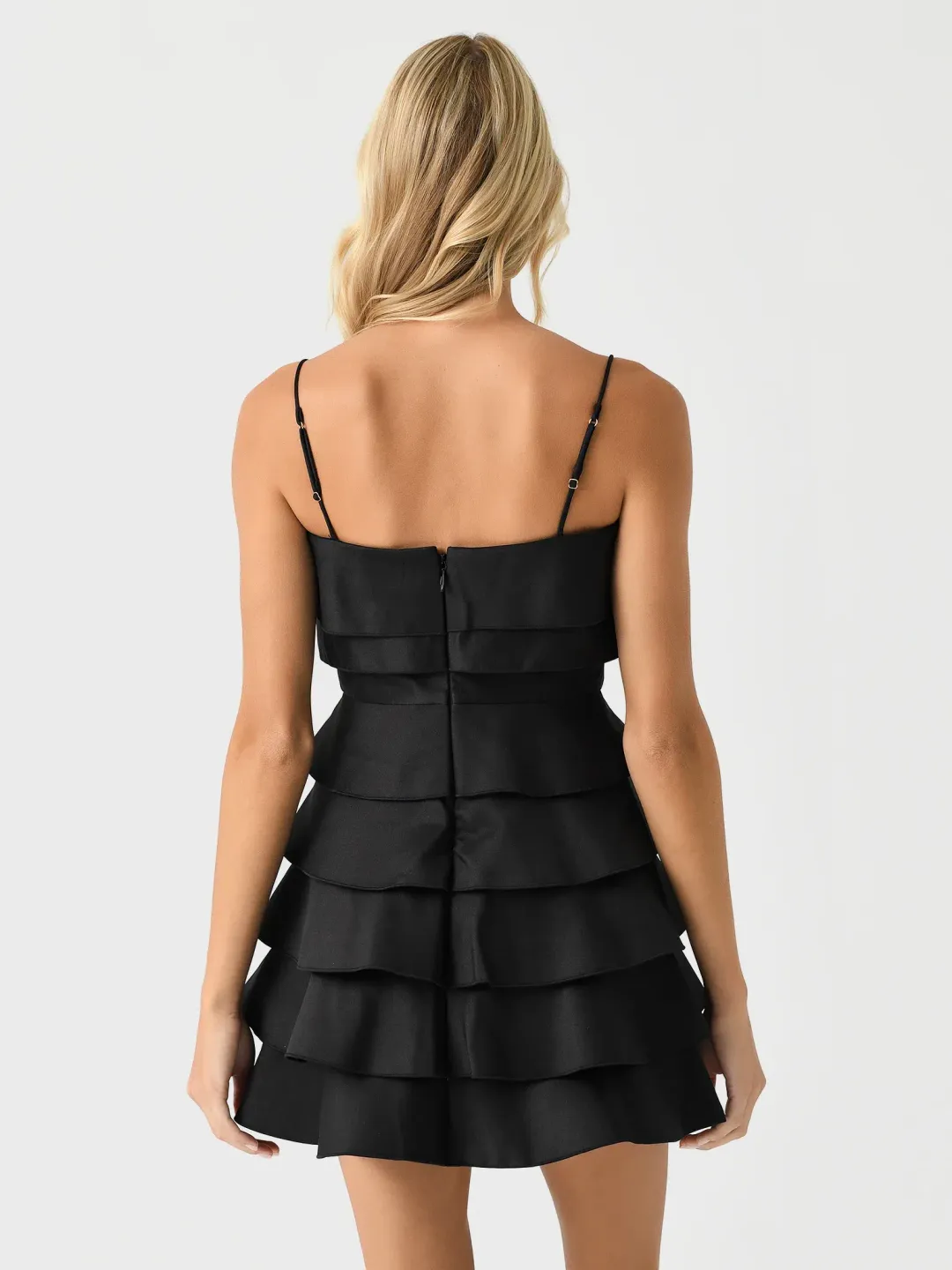 Acler Black Balderstone Mini Dress Black Size 8 for rent on The Volte - main image