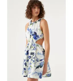 Aje Voyage Braided Cut Out Mini Dress Floral Size 10 for rent on The Volte - image 2