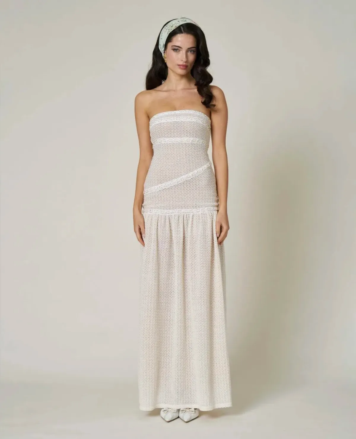 Fait Par Foutch Colette Dress Ivory Size 6 - Image 1