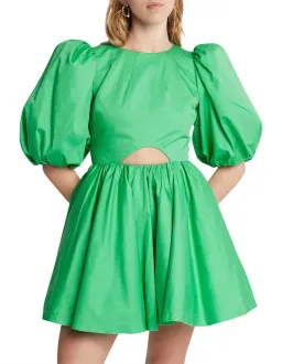 Aje Colette Abstract Cut Out Mini Dress Green Size 14 for rent on The Volte - image 2