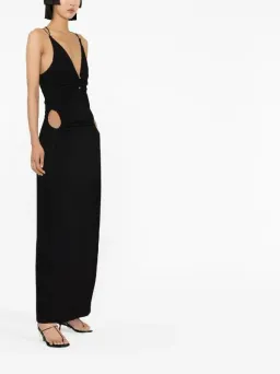 Dion Lee Rivet Pierced Dress Black Size 6 for rent on The Volte - image 5