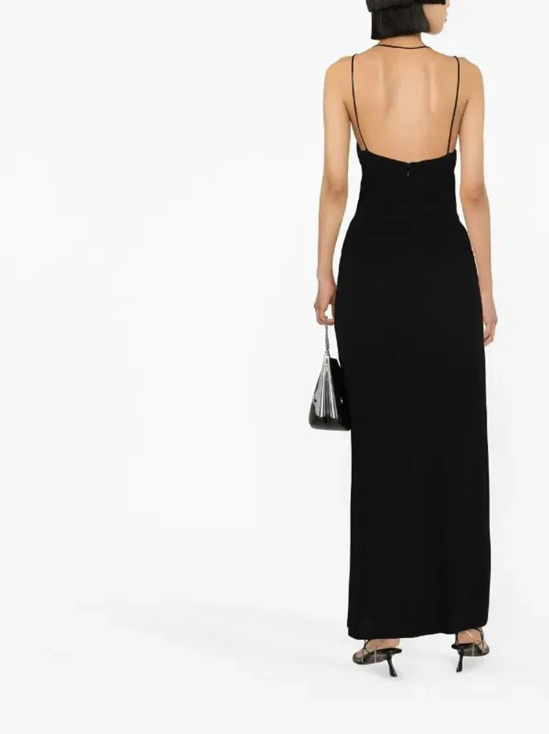 Dion Lee Rivet Pierced Dress Black Size 6 for rent on The Volte - main image