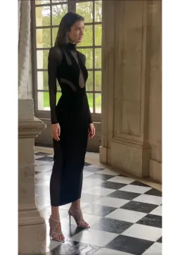 Sheike Medusa Maxi Dress Black Size 8 for rent on The Volte - image 2