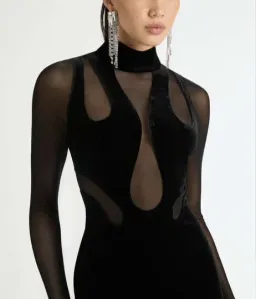 Sheike Medusa Maxi Dress Black Size 8 for rent on The Volte - image 3