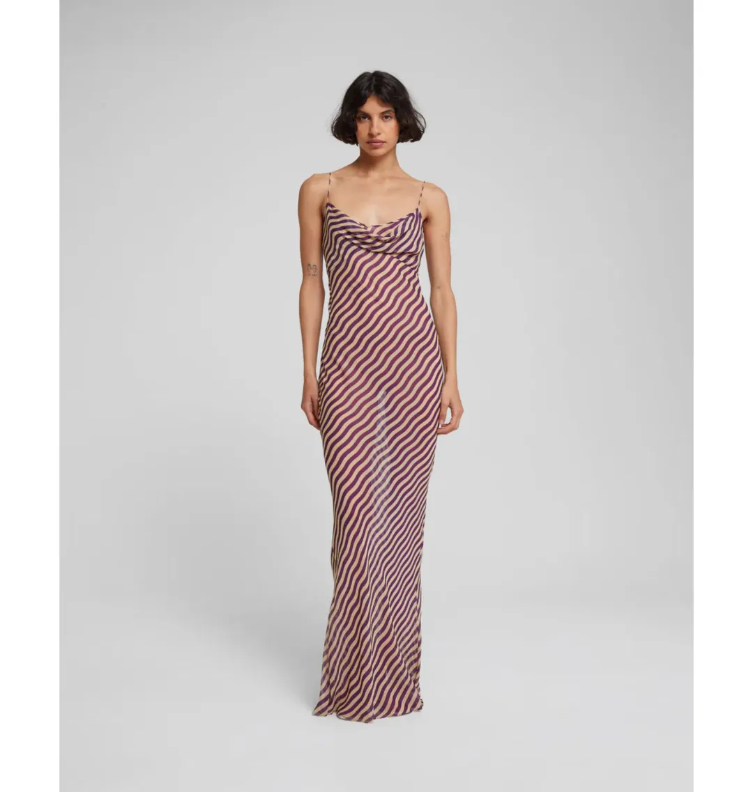 Rat & Boa Assisi Dress Burgundy Size AU 8 for rent on The Volte - main image