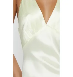 Bec & Bridge Moon Dance V Neck Maxi Dress Ice Yellow Size AU 8 for rent on The Volte - image 3