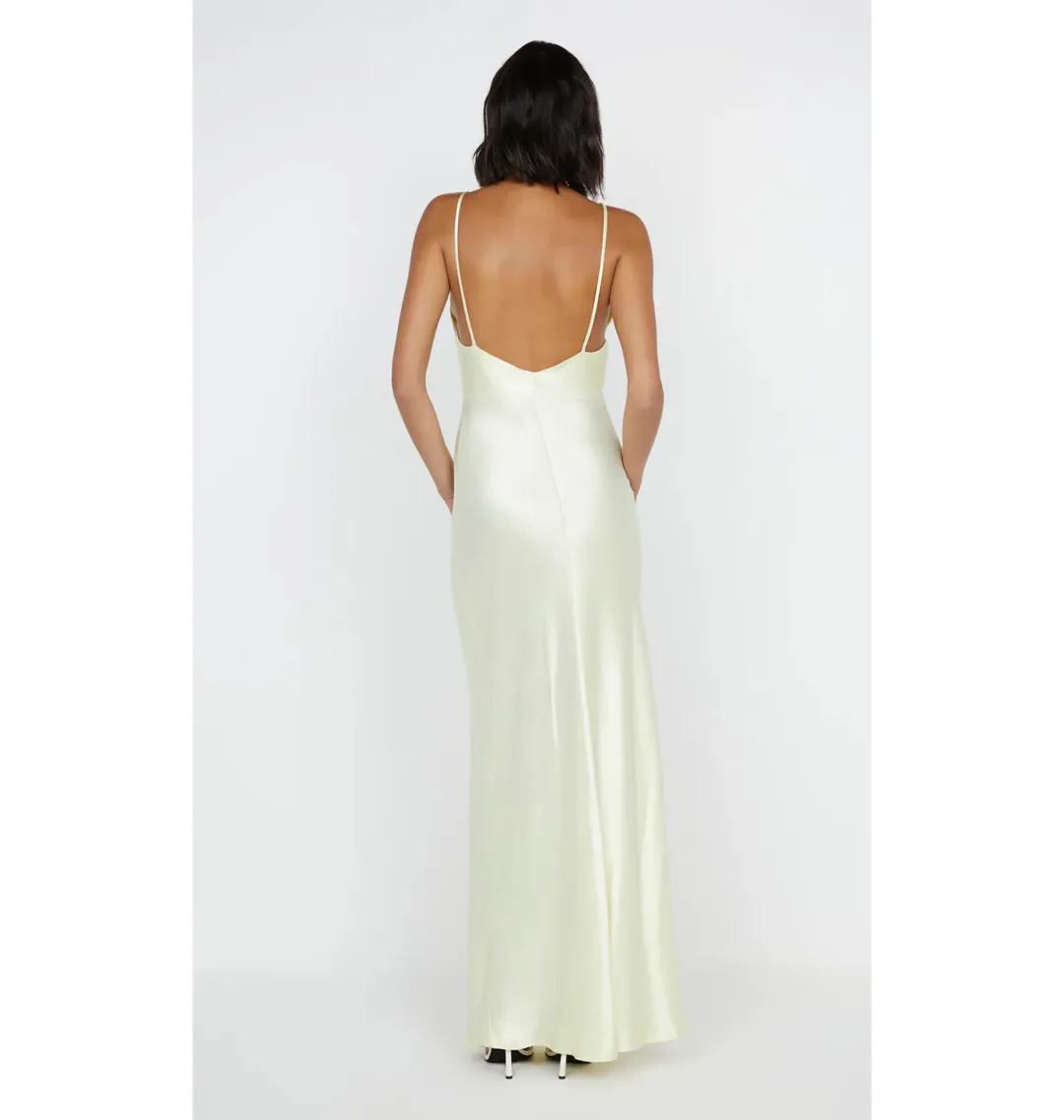 Bec & Bridge Moon Dance V Neck Maxi Dress Ice Yellow Size AU 8 for rent on The Volte - main image
