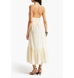 Zimmermann Halter Neck Midi Dress Cream Size 2 / AU 12 for rent on The Volte - image 2