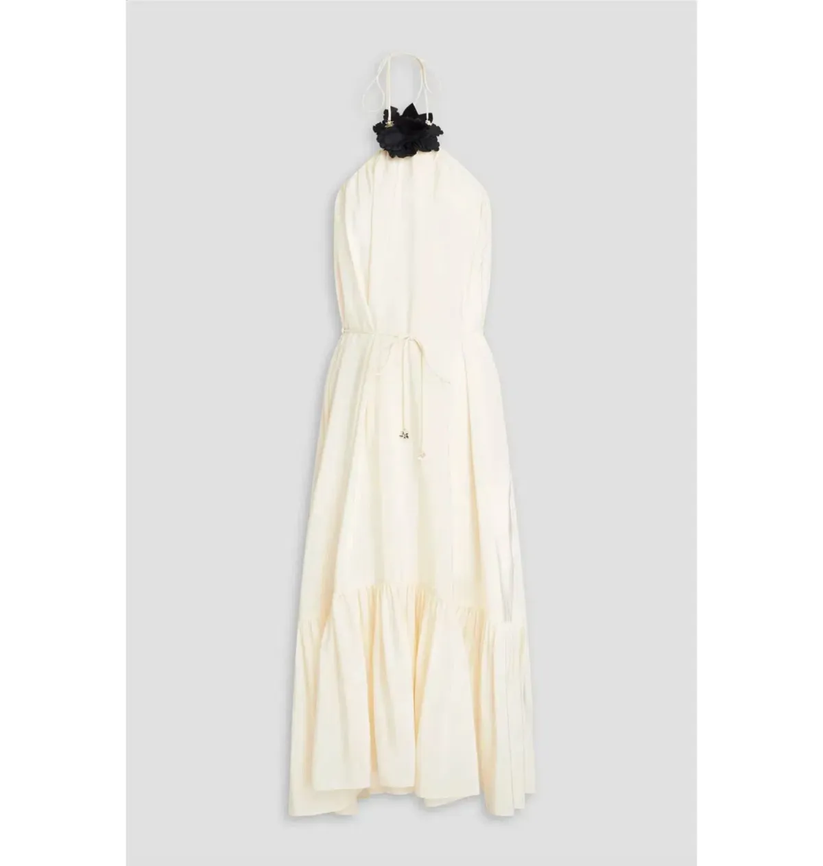 Zimmermann Halter Neck Midi Dress Cream Size 2 / AU 12 - Image 3