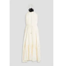 Zimmermann Halter Neck Midi Dress Cream Size 2 / AU 12 for rent on The Volte - image 3