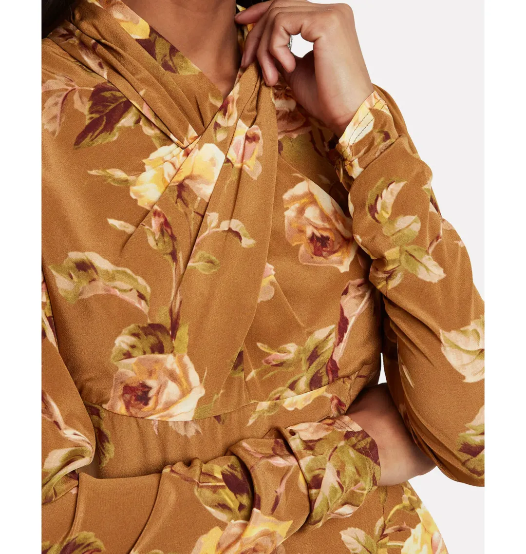 Zimmermann Resistance Silk Twist Mini Dress Floral Size 0 / AU 8 for rent on The Volte - main image