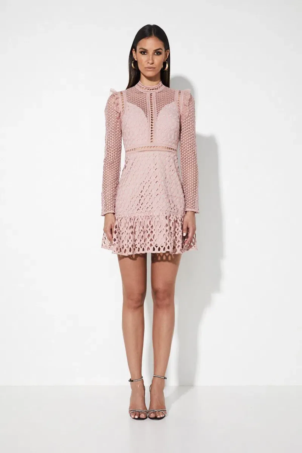Mossman The Visionary Mini Dress Pink Size 6 for rent on The Volte - main image