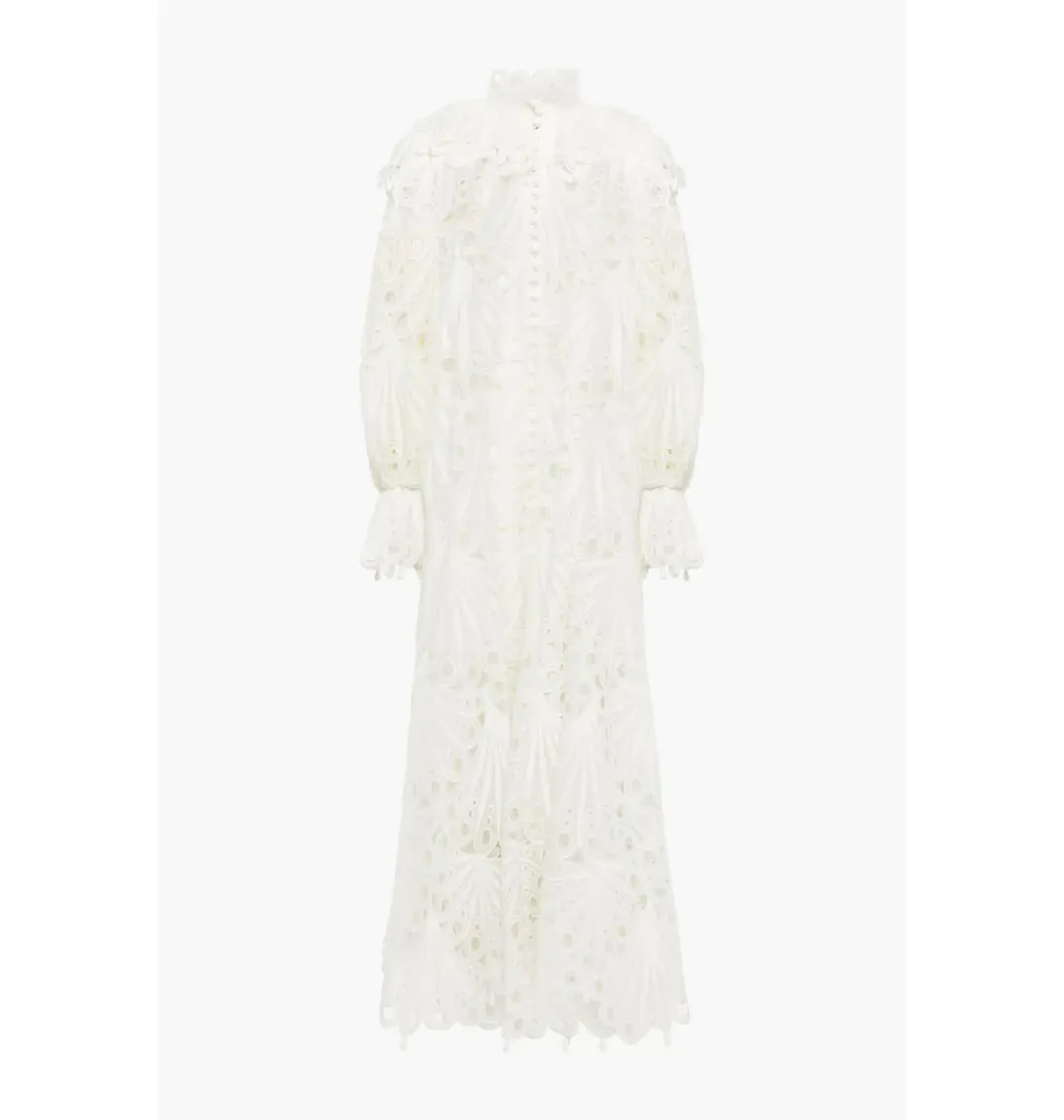 Zimmermann Glassy Bubble Gown Ivory Size 0 / AU 8 for rent on The Volte - main image