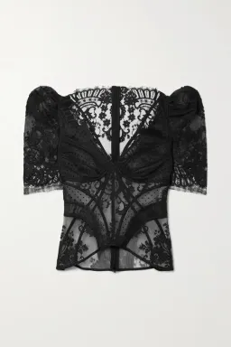 Zimmermann Dancer Lace Bodice Black Size 0 / AU 8 for rent on The Volte - image 5