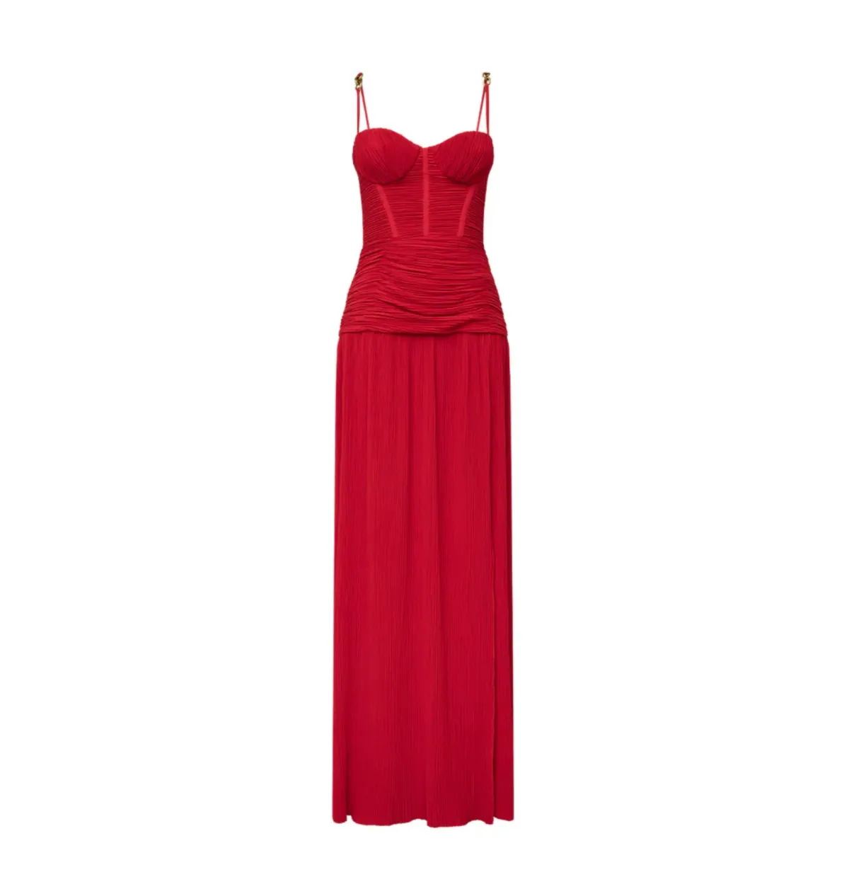 Manning Cartell Double Time Pleat Dress Red Size AU 12 - Image 7