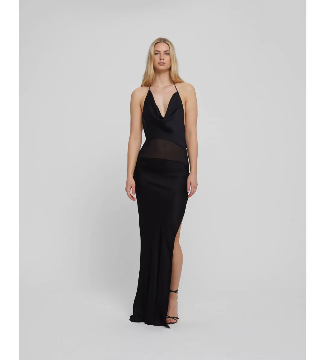 Rat & Boa Orchid Maxi Dress Black Size XS/6 for rent on The Volte - main image