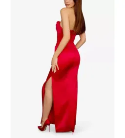 House of CB Adrienne Strapless Corset Maxi Dress Red Size 6 for rent on The Volte - image 2
