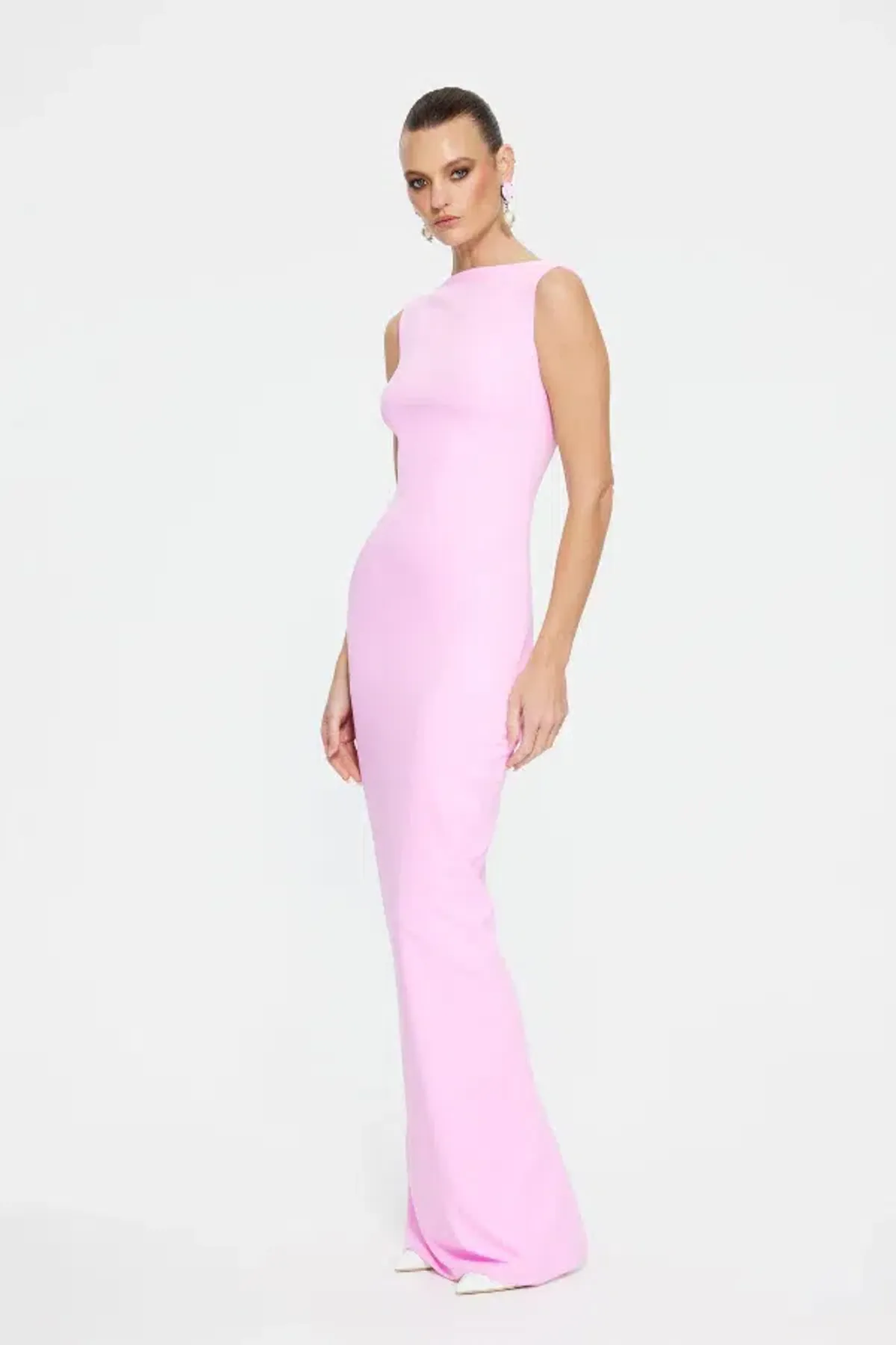 Effie Kats Verona Gown In Taffy Pink Size S/Au 8 - Image 2