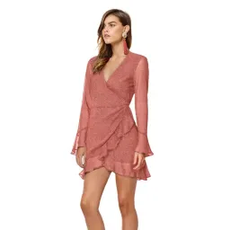 Bec & Bridge Roseville Mini Dress Rouge Pink Size 8 for rent on The Volte - image 1