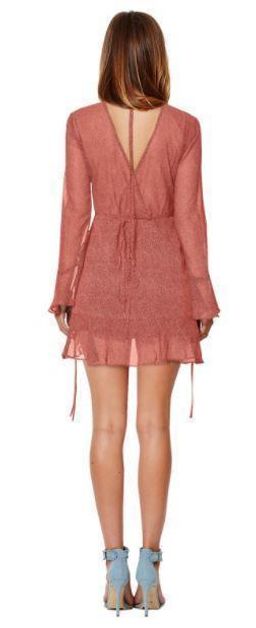 Bec & Bridge Roseville Mini Dress Rouge Pink Size 8 for rent on The Volte - image 2