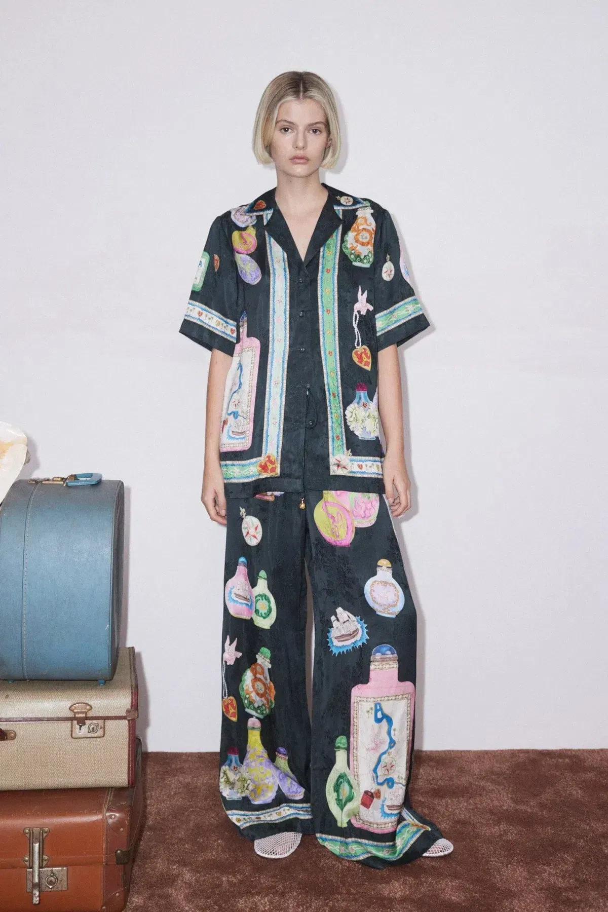 Alemais Royal Set Top and Pants Set Print Size 12 - Image 1
