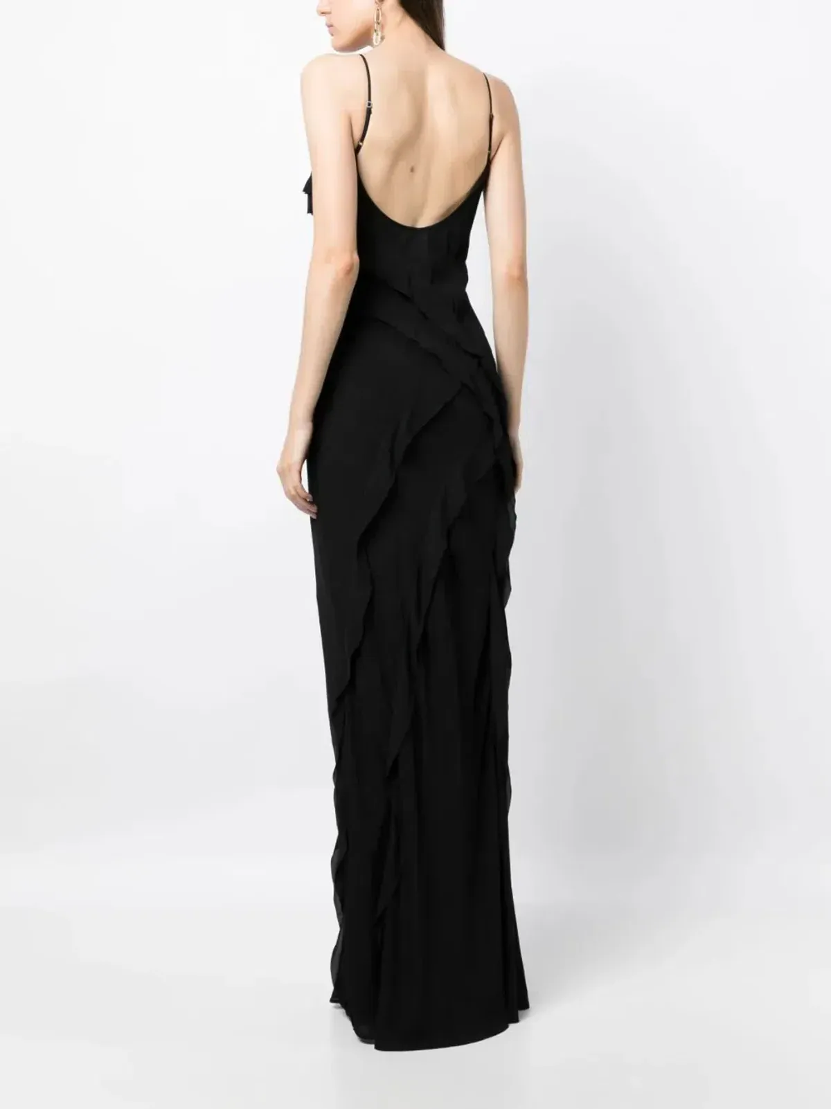 Rachel Gilbert Delfy Gown in Black Size 4 (AU 14) - Image 3