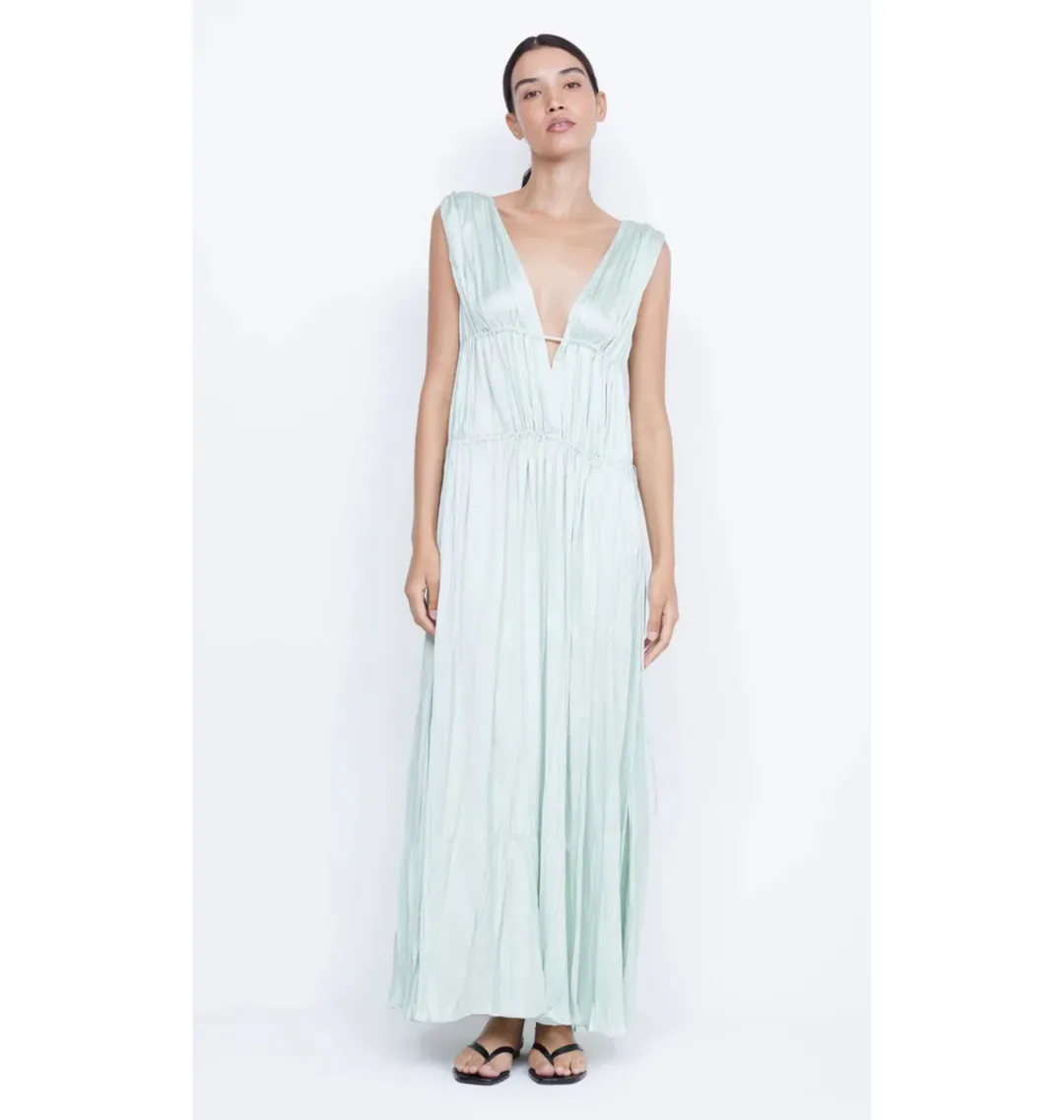 Bec & Bridge Louann Maxi Dress Mint Size AU 10 for rent on The Volte - main image