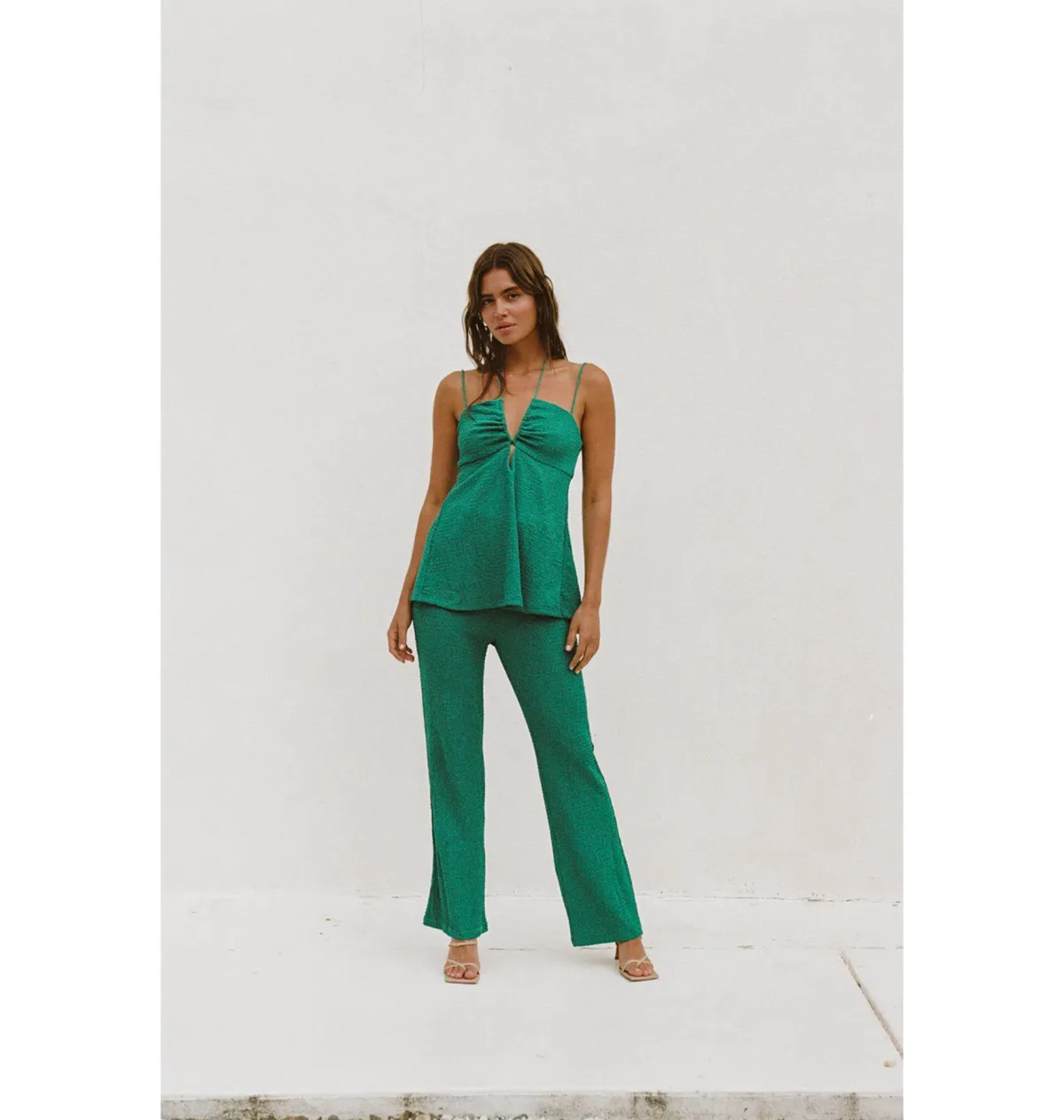 Sabo Skirt Ashton Jumpsuit Emerald Green Size M / AU 10 for rent on The Volte - main image