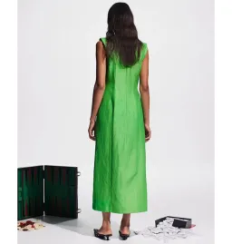 Alemais Dazzle Midi Dress in Green Size AU 8 for rent on The Volte - image 2