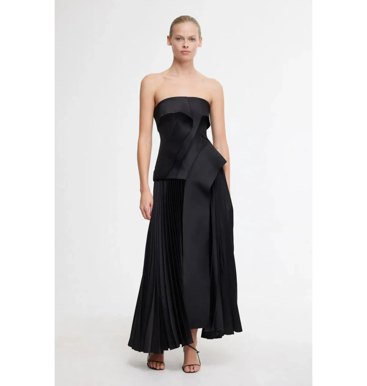 Acler Hammil Midi Dress Black Size AU 8 - Image 1