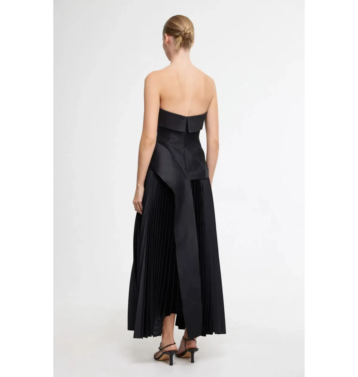 Acler Hammil Midi Dress Black Size AU 8 - Image 4