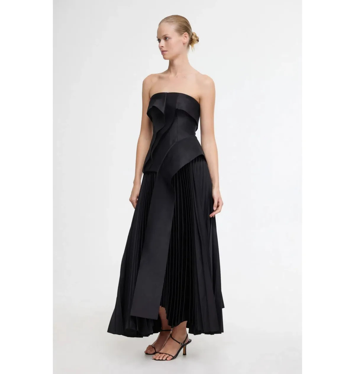 Acler Hammil Midi Dress Black Size AU 8 - Image 2