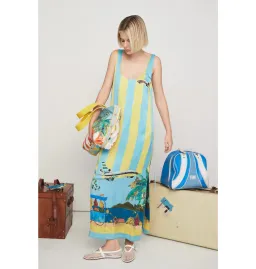 Alemais All Aboard Sleeveless Midi Dress Multi Size AU 10 for rent on The Volte - image 1